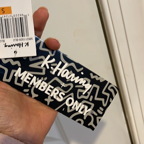 NWT Keith Haring x Members Only 1/4 ZIP Hooded Windbreaker jacket Tokyo Pop Camo - Picture 6 of 16